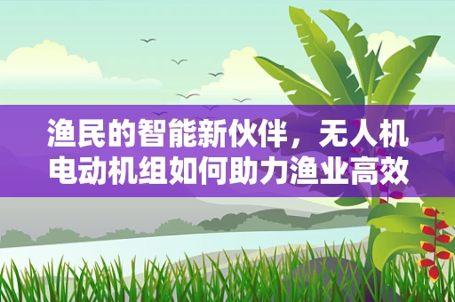 渔民的智能新伙伴，无人机电动机组如何助力渔业高效捕捞？