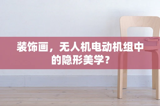装饰画，无人机电动机组中的隐形美学？