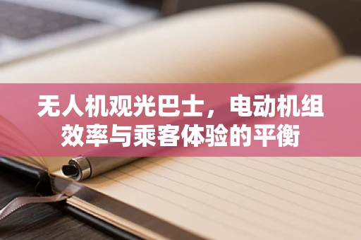 无人机观光巴士，电动机组效率与乘客体验的平衡