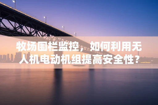 牧场围栏监控，如何利用无人机电动机组提高安全性？