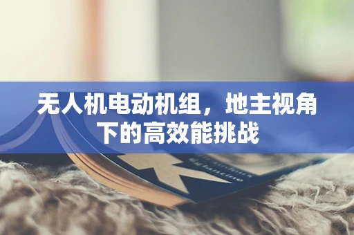 无人机电动机组，地主视角下的高效能挑战