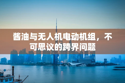 酱油与无人机电动机组，不可思议的跨界问题