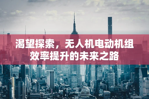 渴望探索，无人机电动机组效率提升的未来之路