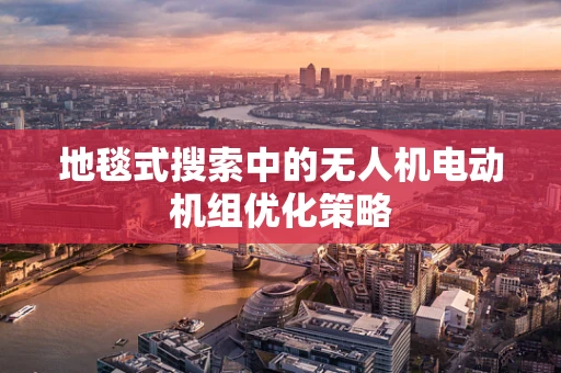 地毯式搜索中的无人机电动机组优化策略