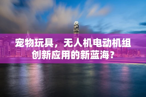 宠物玩具，无人机电动机组创新应用的新蓝海？