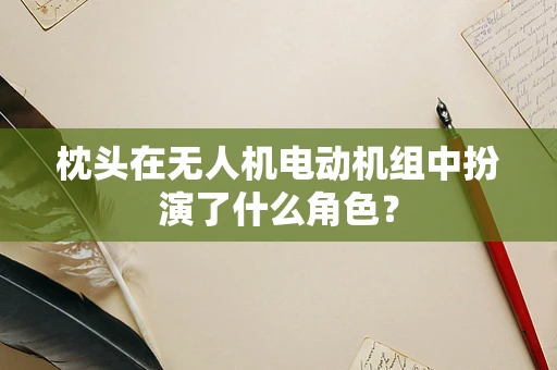 枕头在无人机电动机组中扮演了什么角色？
