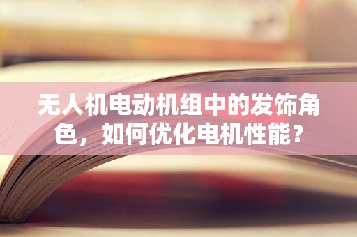 无人机电动机组中的发饰角色，如何优化电机性能？