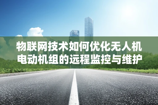 物联网技术如何优化无人机电动机组的远程监控与维护？