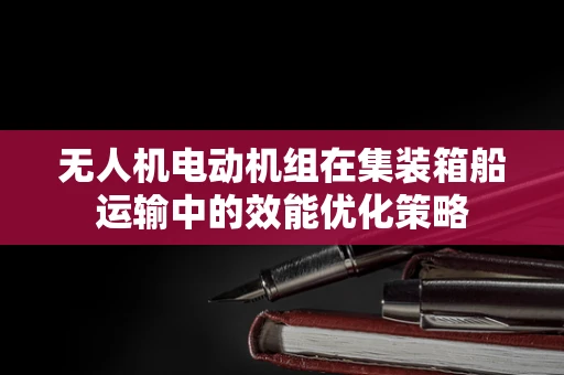 无人机电动机组在集装箱船运输中的效能优化策略