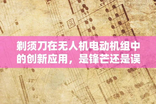 剃须刀在无人机电动机组中的创新应用，是锋芒还是误用？