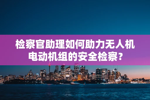 检察官助理如何助力无人机电动机组的安全检察？