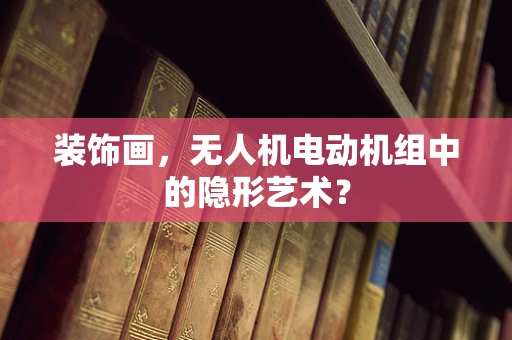 装饰画，无人机电动机组中的隐形艺术？