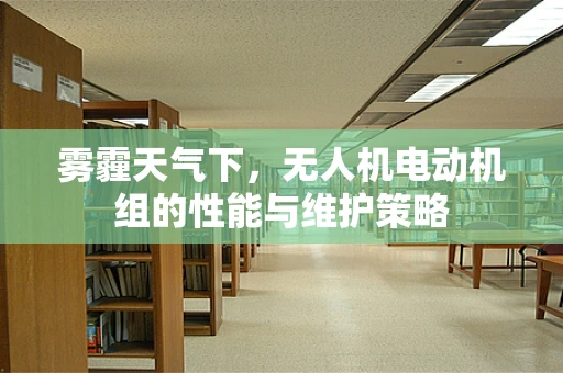 雾霾天气下，无人机电动机组的性能与维护策略