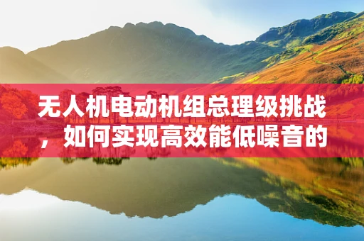 无人机电动机组总理级挑战，如何实现高效能低噪音的飞行？