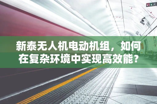 新泰无人机电动机组，如何在复杂环境中实现高效能？