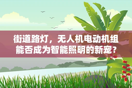街道路灯，无人机电动机组能否成为智能照明的新宠？
