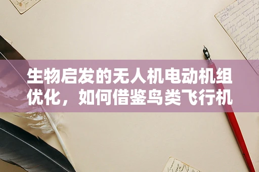 生物启发的无人机电动机组优化，如何借鉴鸟类飞行机制？
