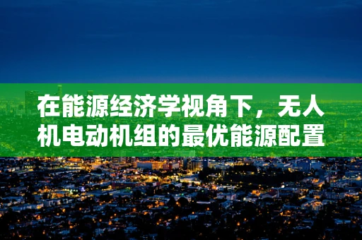 在能源经济学视角下，无人机电动机组的最优能源配置策略是什么？