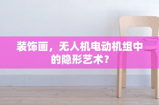 装饰画，无人机电动机组中的隐形艺术？