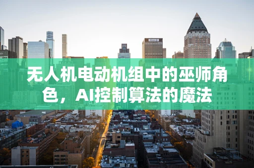 无人机电动机组中的巫师角色，AI控制算法的魔法