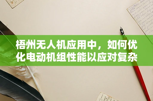 梧州无人机应用中，如何优化电动机组性能以应对复杂地形挑战？