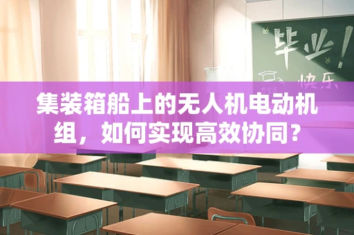 集装箱船上的无人机电动机组，如何实现高效协同？