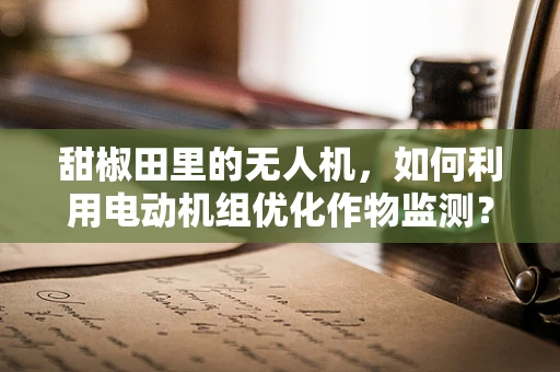 甜椒田里的无人机，如何利用电动机组优化作物监测？