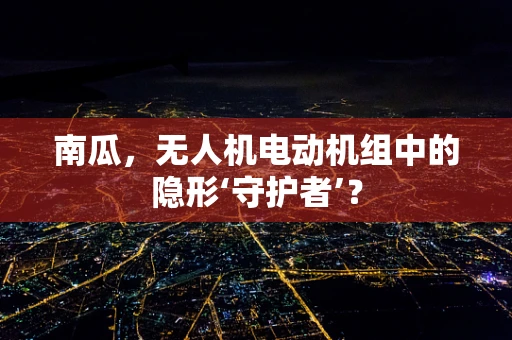 南瓜，无人机电动机组中的隐形‘守护者’？