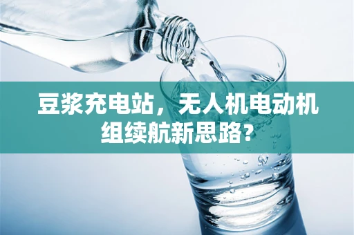 豆浆充电站，无人机电动机组续航新思路？
