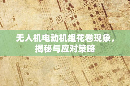 无人机电动机组花卷现象，揭秘与应对策略