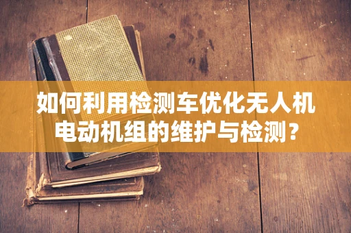 如何利用检测车优化无人机电动机组的维护与检测？