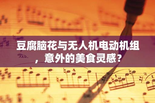 豆腐脑花与无人机电动机组，意外的美食灵感？