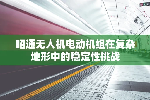 昭通无人机电动机组在复杂地形中的稳定性挑战