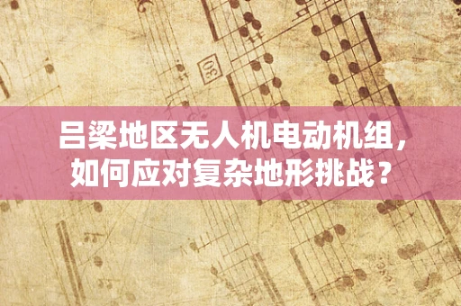 吕梁地区无人机电动机组，如何应对复杂地形挑战？