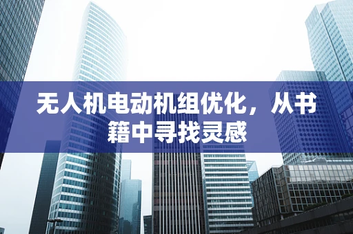 无人机电动机组优化，从书籍中寻找灵感