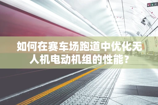 如何在赛车场跑道中优化无人机电动机组的性能？
