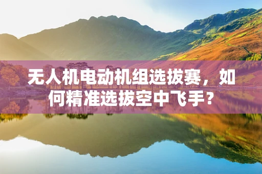 无人机电动机组选拔赛，如何精准选拔空中飞手？