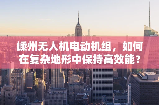 嵊州无人机电动机组，如何在复杂地形中保持高效能？