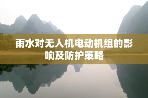 雨水对无人机电动机组的影响及防护策略