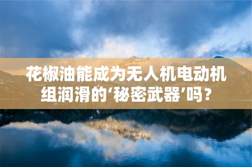 花椒油能成为无人机电动机组润滑的‘秘密武器’吗？