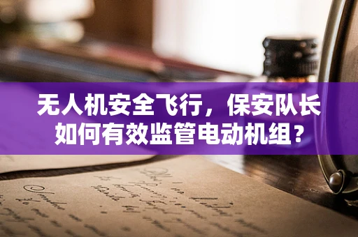 无人机安全飞行，保安队长如何有效监管电动机组？