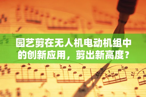园艺剪在无人机电动机组中的创新应用，剪出新高度？