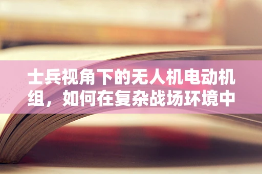 士兵视角下的无人机电动机组，如何在复杂战场环境中高效执行任务？