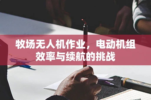 牧场无人机作业，电动机组效率与续航的挑战