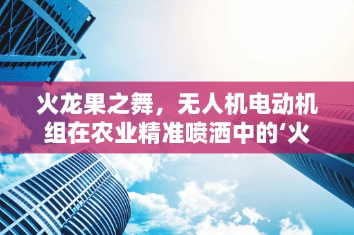 火龙果之舞，无人机电动机组在农业精准喷洒中的‘火’热应用？