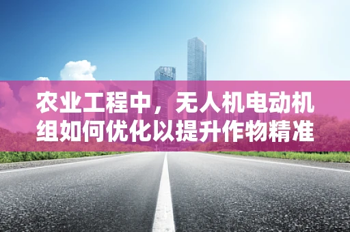 农业工程中，无人机电动机组如何优化以提升作物精准喷洒效率？