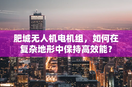 肥城无人机电机组，如何在复杂地形中保持高效能？