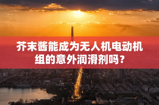 芥末酱能成为无人机电动机组的意外润滑剂吗？