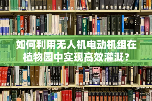 如何利用无人机电动机组在植物园中实现高效灌溉？