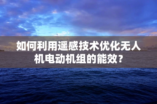 如何利用遥感技术优化无人机电动机组的能效？